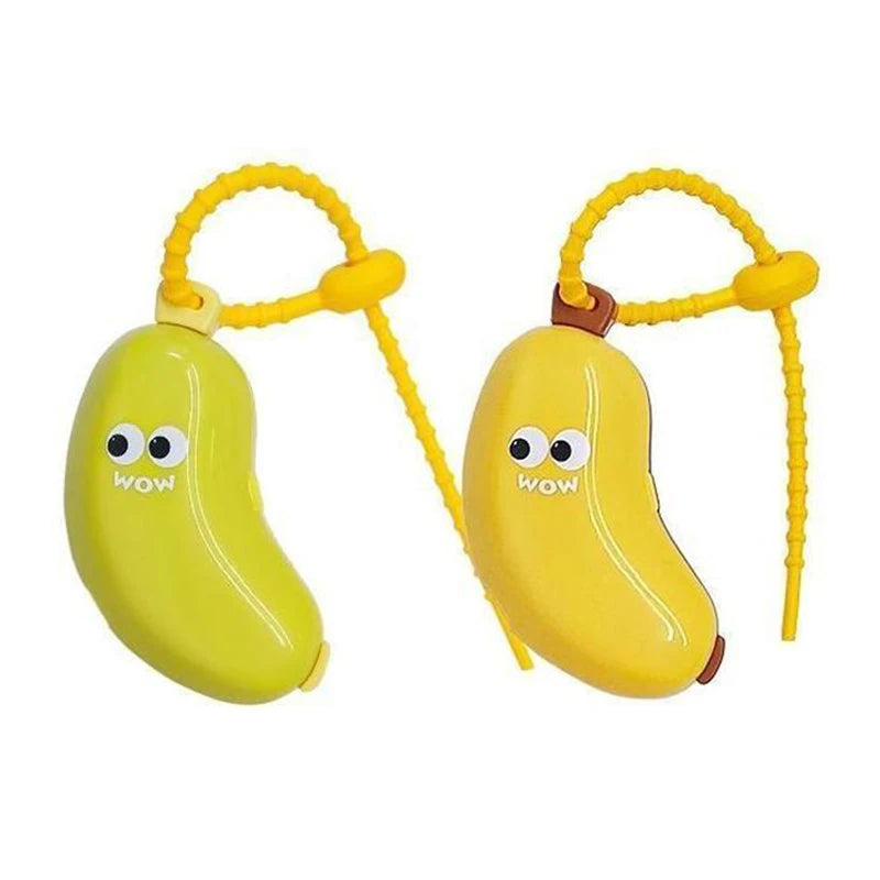 Banana Toothbrush Head Protective Cover With Toothpaste Compartment Toothbrush Dust Clamp Portable Travel Style Storage Box